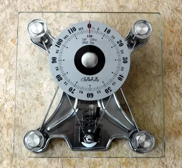 Mechanical Bathroom Scale with Stable Spring Structure Battery-Free Body Weight Scale