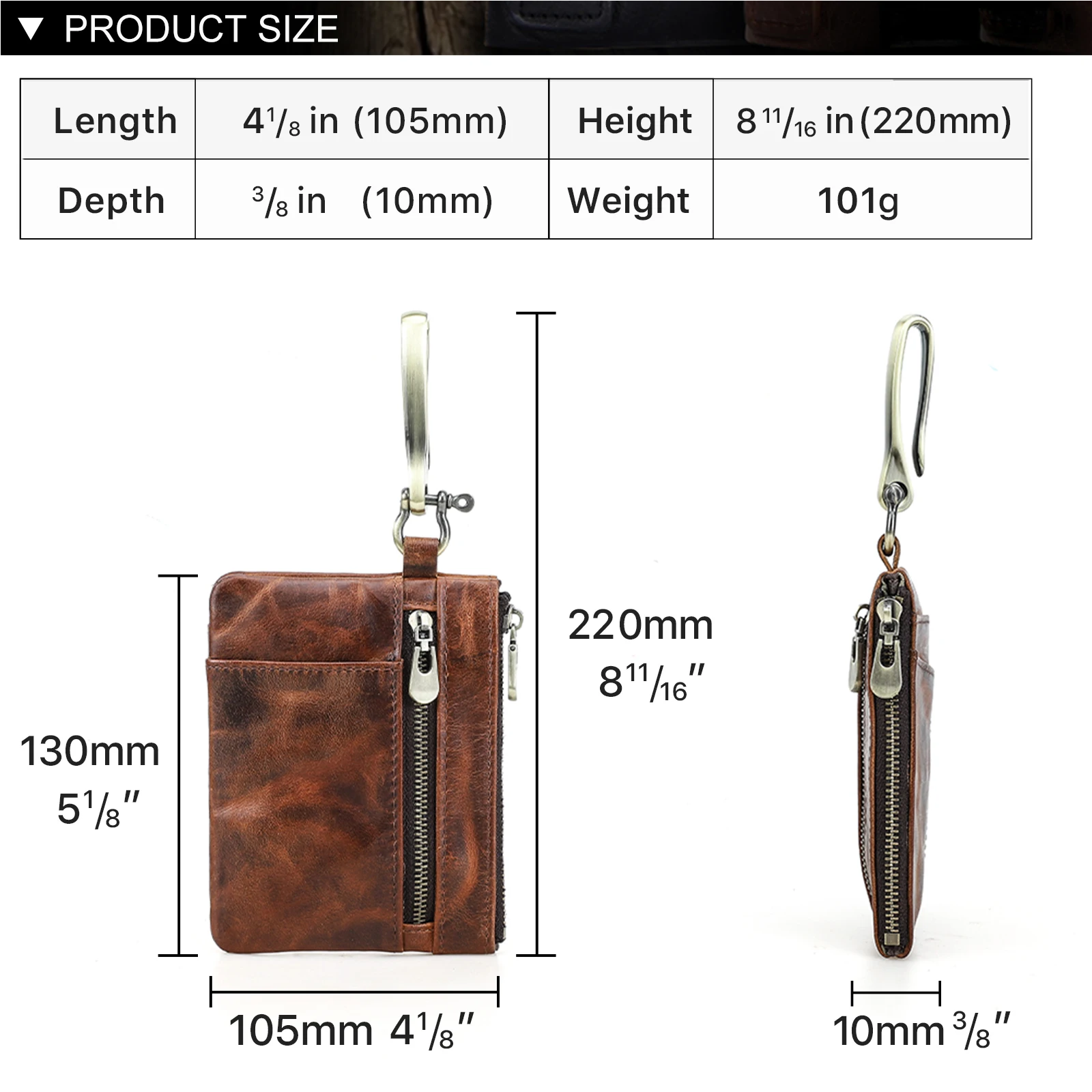 Hiram EDC Pouch Mini Wallet Key Card Carrier Holder Small Travel Waist Bag Camping Hiking Hunting Accessories Pouch image 6