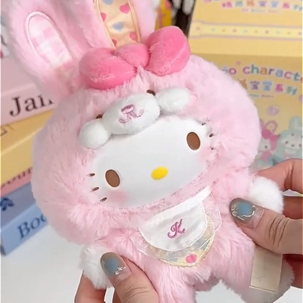 Nieuwe Sanrio Karakter Elf Bunny Serie Blind Box Speelgoed Vinyl Gezicht Hanger Mystery Box Cinnamoroll Kuromi Melodie Pop Verrassingsgeschenken