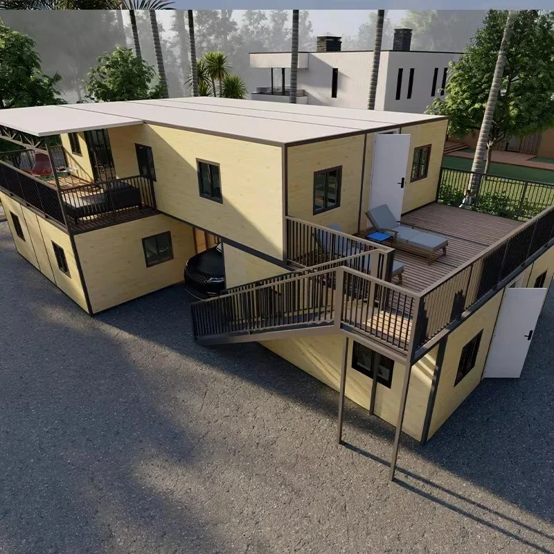 YG 20ft 40ft وحدات منزل الحاويات بالجملة مخصص 2 طابقا توسيع حاوية منزل 3-6 غرفة نوم الفنادق الفاخرة الجاهزة #1