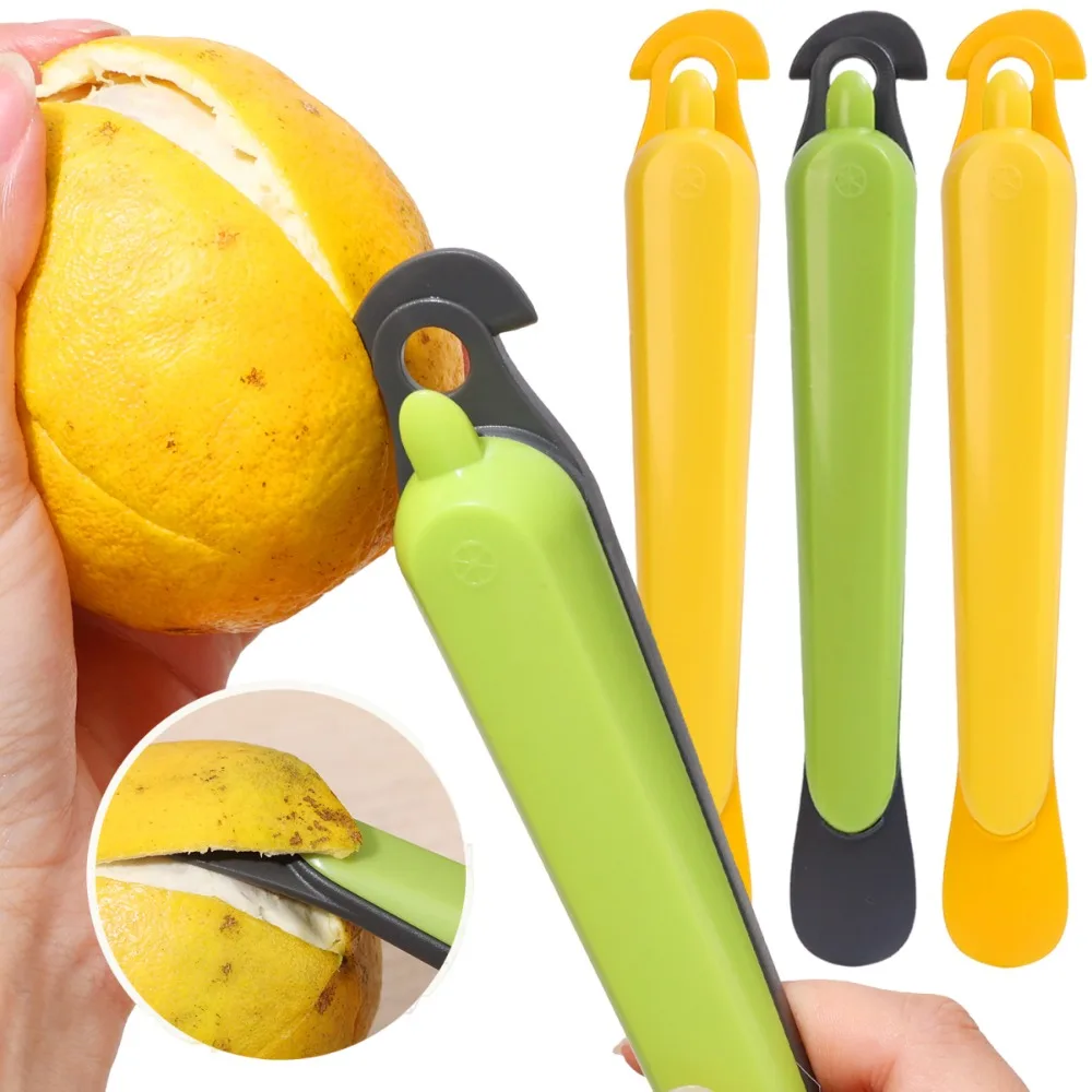 Multifunctional Kitchen Fruit Peeling Tool Lemon Oranges Deseed Tool Orange Peeler Mango Pulp Separator Detachable Deseed Knife