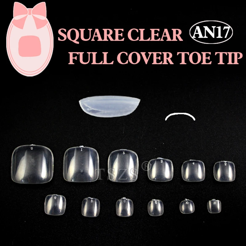 1bag/lot * 500pcs Toe Nails Full Cover Tips Pedicure False Art Acrylic Gel UV DIY Press On Toe Nails For Home And Salon