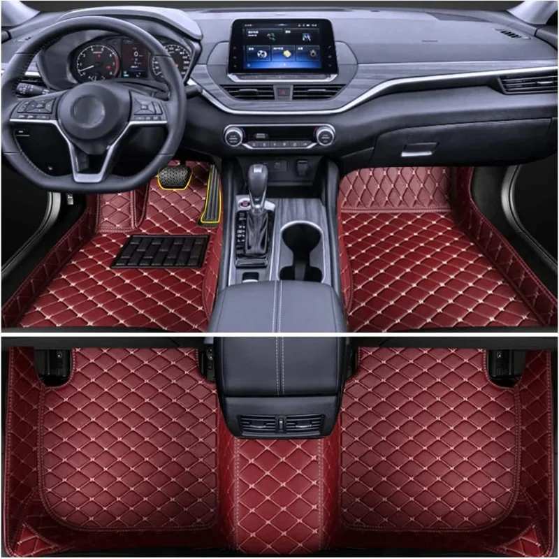

Custom Car Floor Mats for Toyota Prius 2006-2020 waterproof auto carpets 1st &2nd Row All Weather Accessories Foot leather