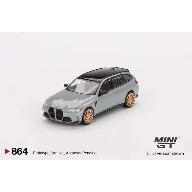 MINIGT 1:64 BMW M3 G81 การแข่งขันสําหรับการเดินทางสีเขียว METALLIC Diecast Diorama Collection ของเล่น 764 776 864