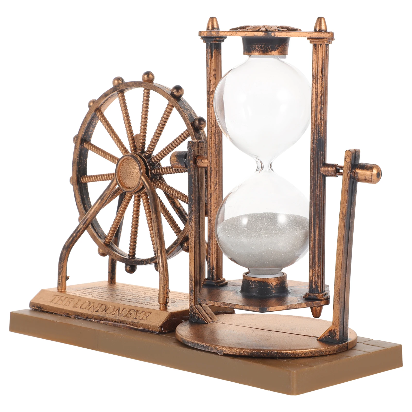 خمر عجلة فيريس الساعة الرملية الذهبي سطح المكتب ديكور للمنزل مكتب مقهى الديكور الرمال الموقت #1