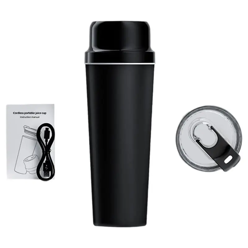 

【GRATEFUL】Беспроводной портативный блендер-соковыжималка из нержавеющей стали, 650 мл, с USB-зарядкой, 20 лезвиями для измельчения льда, для приготовления апельсинового сока