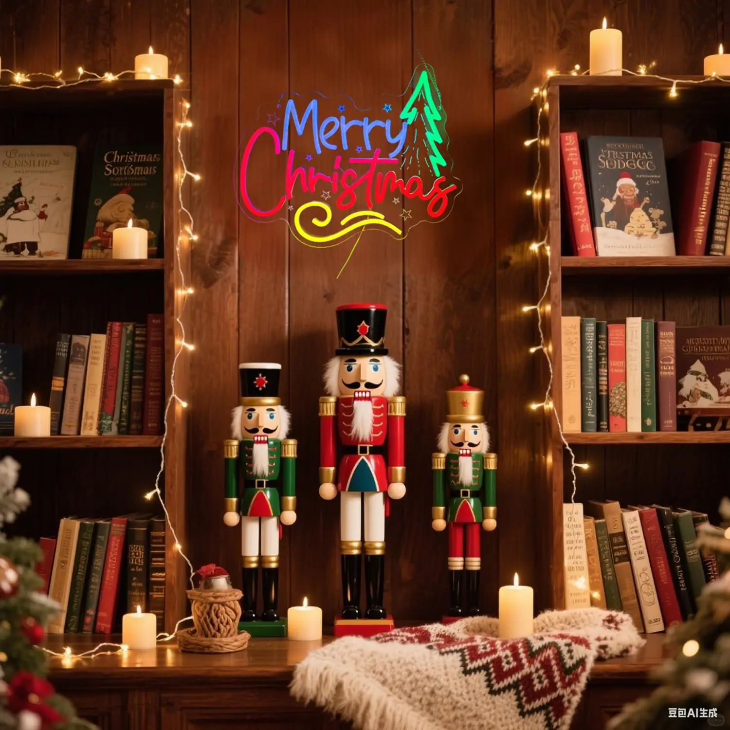 Insegna al neon a forma di albero di Natale verde con scritte LED alimentate tramite USB di buon Natale per decorazioni per la casa per feste di festa