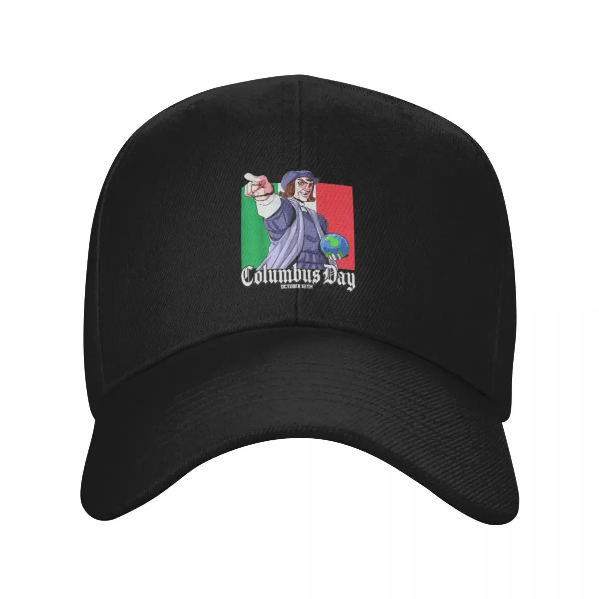 

Happy Columbus Day - Christopher Columbus Italian Baseball Cap custom caps Luxury Brand Women's Golf Wear Men's