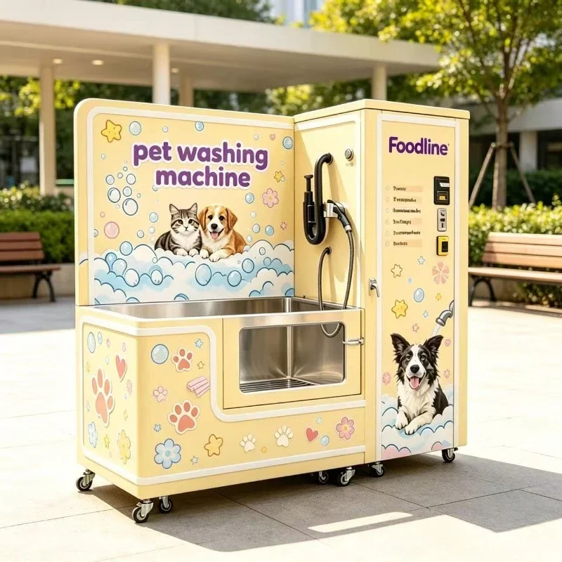 Pets Proofing Outdoor  Dog Washing Machine Kiosk Self Serve Dog Washer