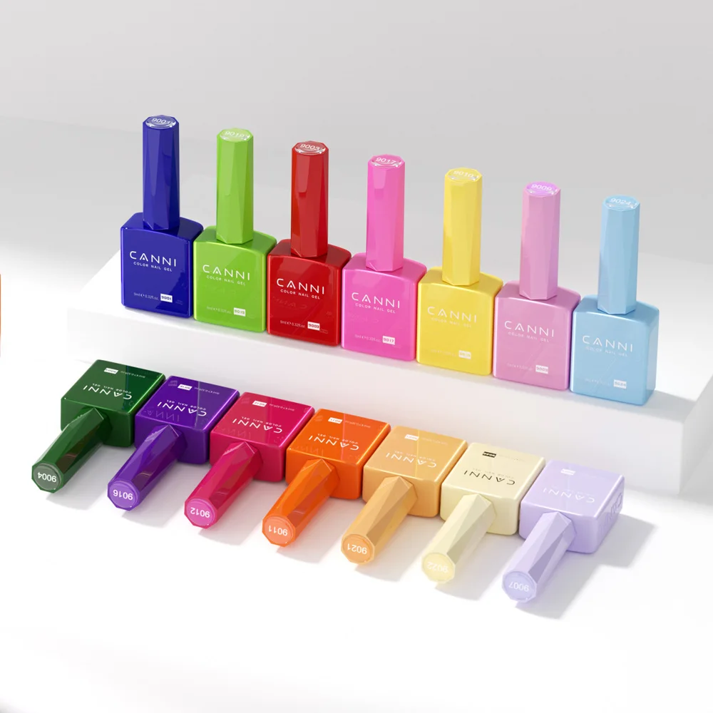 CANNI Christmas Color Gel Polish 9ml Hema Free TPO Free Nail Gel Polish Winter Colors Semi Permanent Gel Super Texture Brush