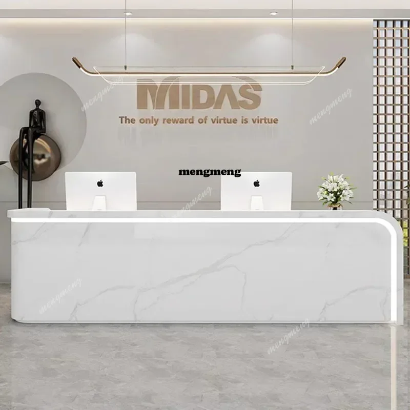 H132 Unique Pulpit Front Reception Desk Lectern Small Reception Mobile Pulpitos Shop Display Cash Counter Bureau Postmodern Furn