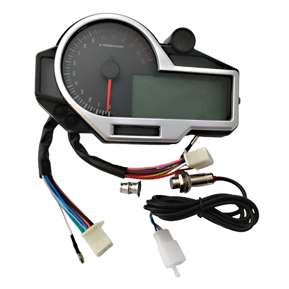 Motorcycle LCD Digital Odometer Speedometer Tachometer Universal For BMW KAWASAKI SUZUKI HONDA for 1 2 4 Cylinders