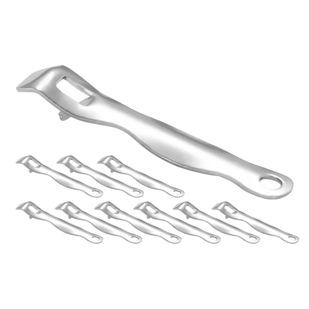 

10 Pcs Small Bottle Opener Glass Vial Ampoule Portable Stainless Steel Cap Remover