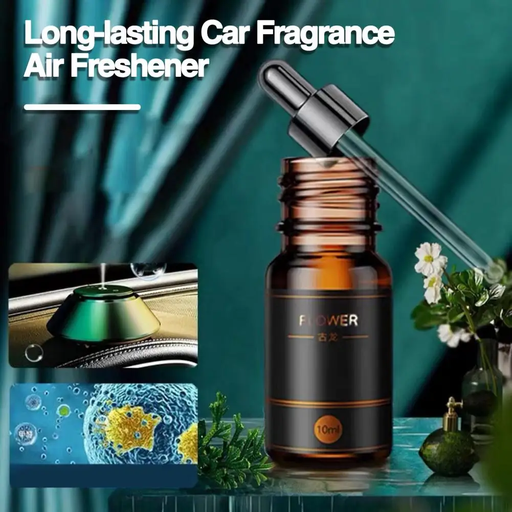 10ML Car Perfume Refill Fragrance Mild Non-Irritating Natural Essential Oil Air Freshener for Home Auto