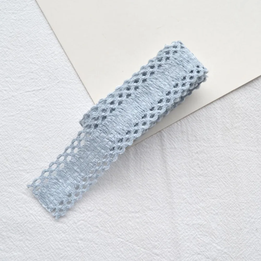 

Exquisite 25MM Embroidery Lace Hollow Lace Solid Color Sewing Clothes Materials DIY Vintage Wrinkle Fabric Ribbon