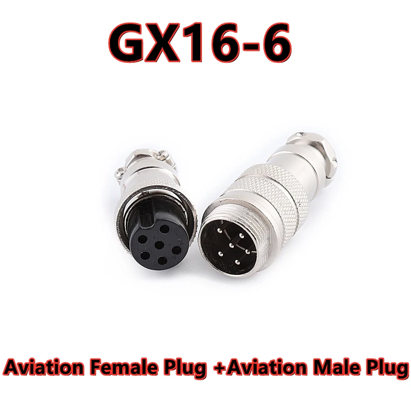 1set Aviation plug GX16-2/3/4/5/6/7/8 pole 16mm male connector GX16 2PIN 4PIN 6PIN 8PIN female socket connector plug socket