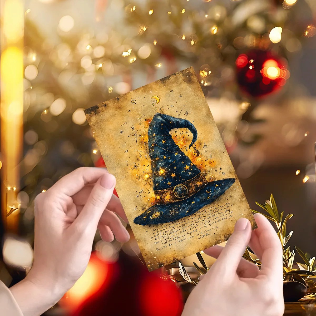 《Retro witch magic potion gothic witchcraft card》Retro Witch Magic Potion Gothic Craft Card for Halloween Spell  Decor