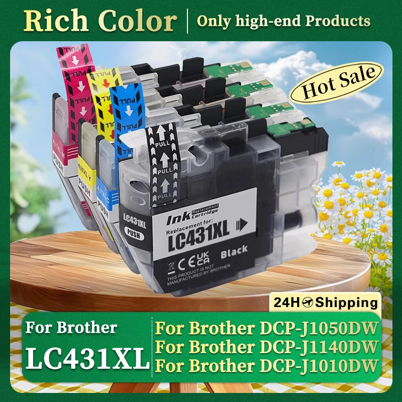 

LC431 LC-431 LC431XL Compatible Inkjet Ink Cartridge For Brother DCP-J1050DW DCP-J1140DW MFC-J1010DW J1050 J1140 J1010 Printer