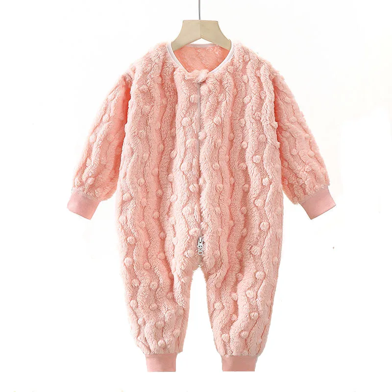 

Baby Girls Boys Clothes Newborn Flannel Jumpsuit Winter Kids Long Sleeve Romper 0-2Yeas