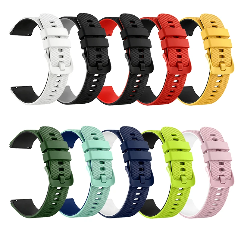 20mm 22mm Silikon Sport-Uhrenarmband Schnellverschluss Wasserdicht Herren Damen Universal Ersatzband Armband Uhrenzubehör