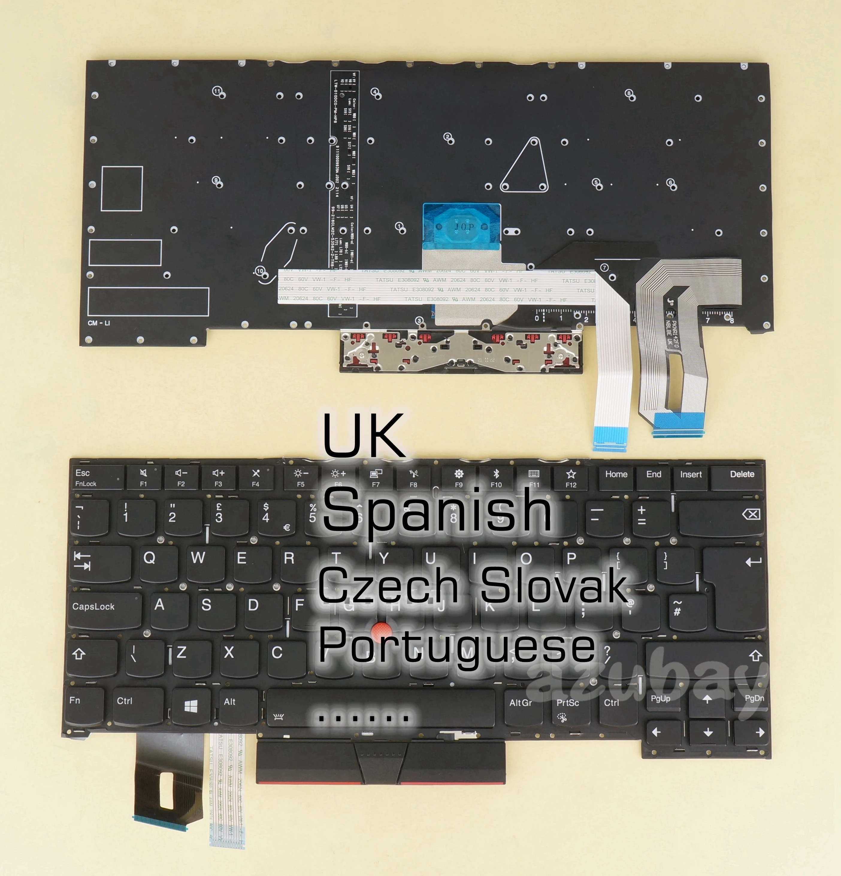 Klawiatura UK SP dla Thinkpad SN5381BL2 jazz-bl SN20R66066 PK131BR1B10 SN20R66051 PK131BR1B20 SG-95360-2EA podświetlany