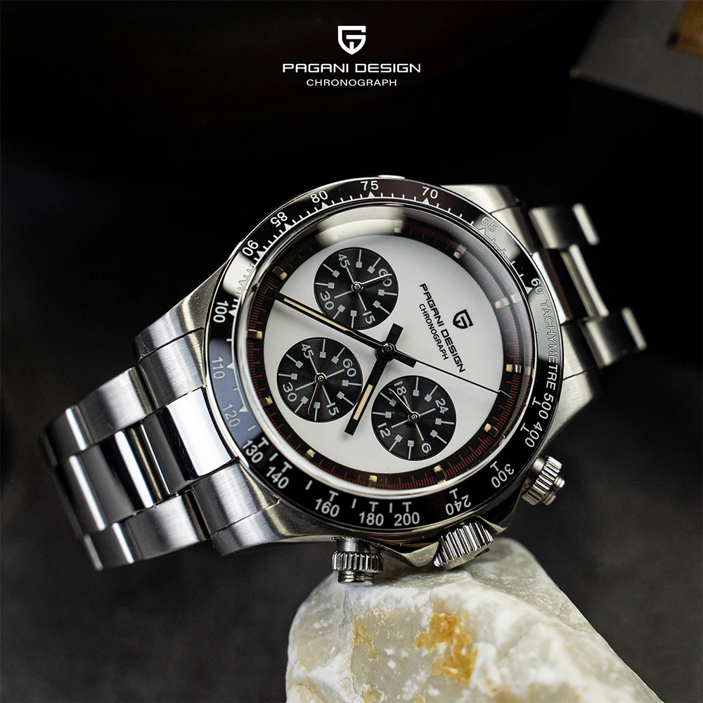 

PAGANI DESIGN 40 мм V2 лучший бренд деловые мужские спортивные кварцевые мужские часы Япония VK63 светящийся сапфировое стекло хронограф мужские часы