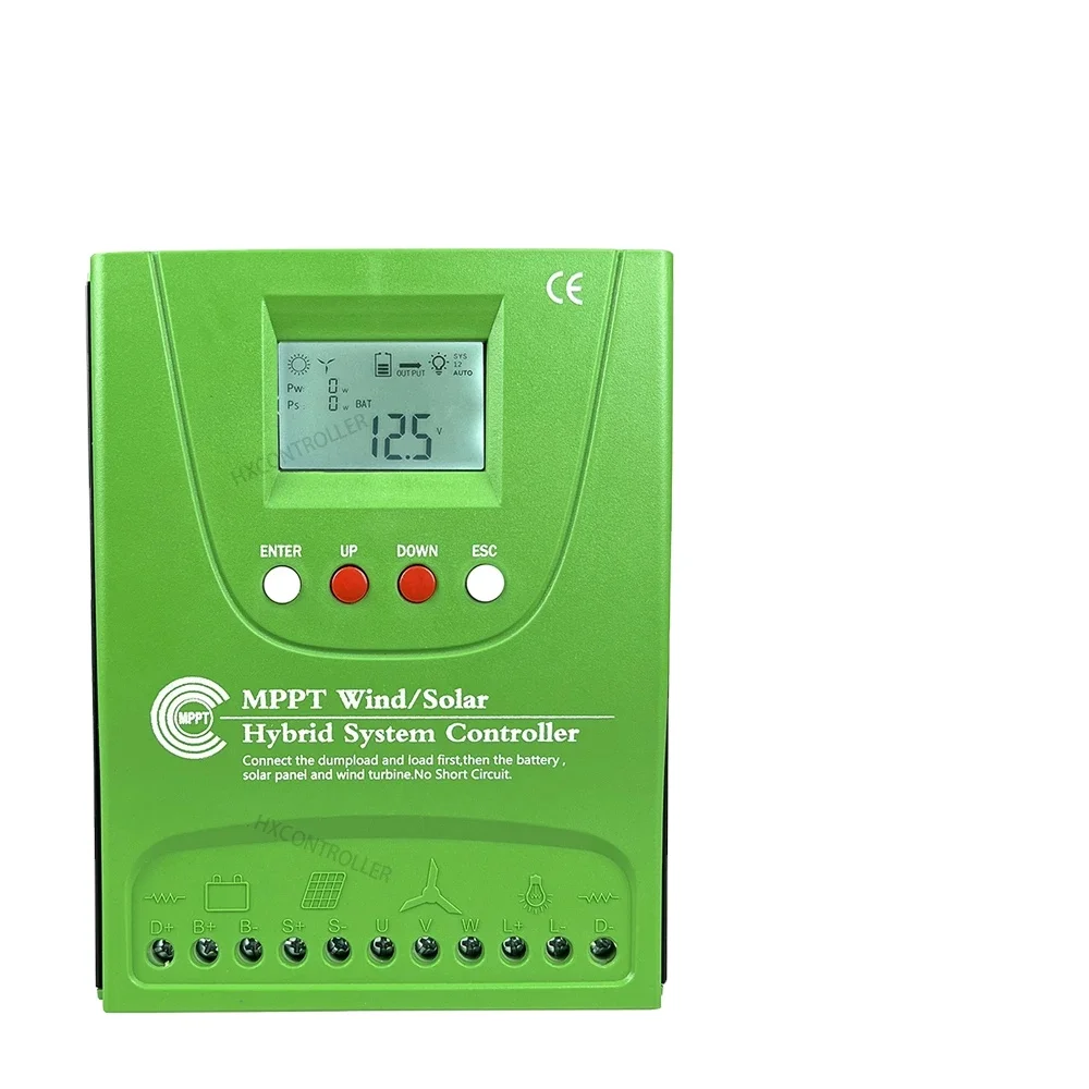 

12V 24V 48V MPPT Wind Turbine Solar Panel System Controller 2800W 2200W 2000W 1400W 1200W Hybrid Wind Solar PV Charge Controller