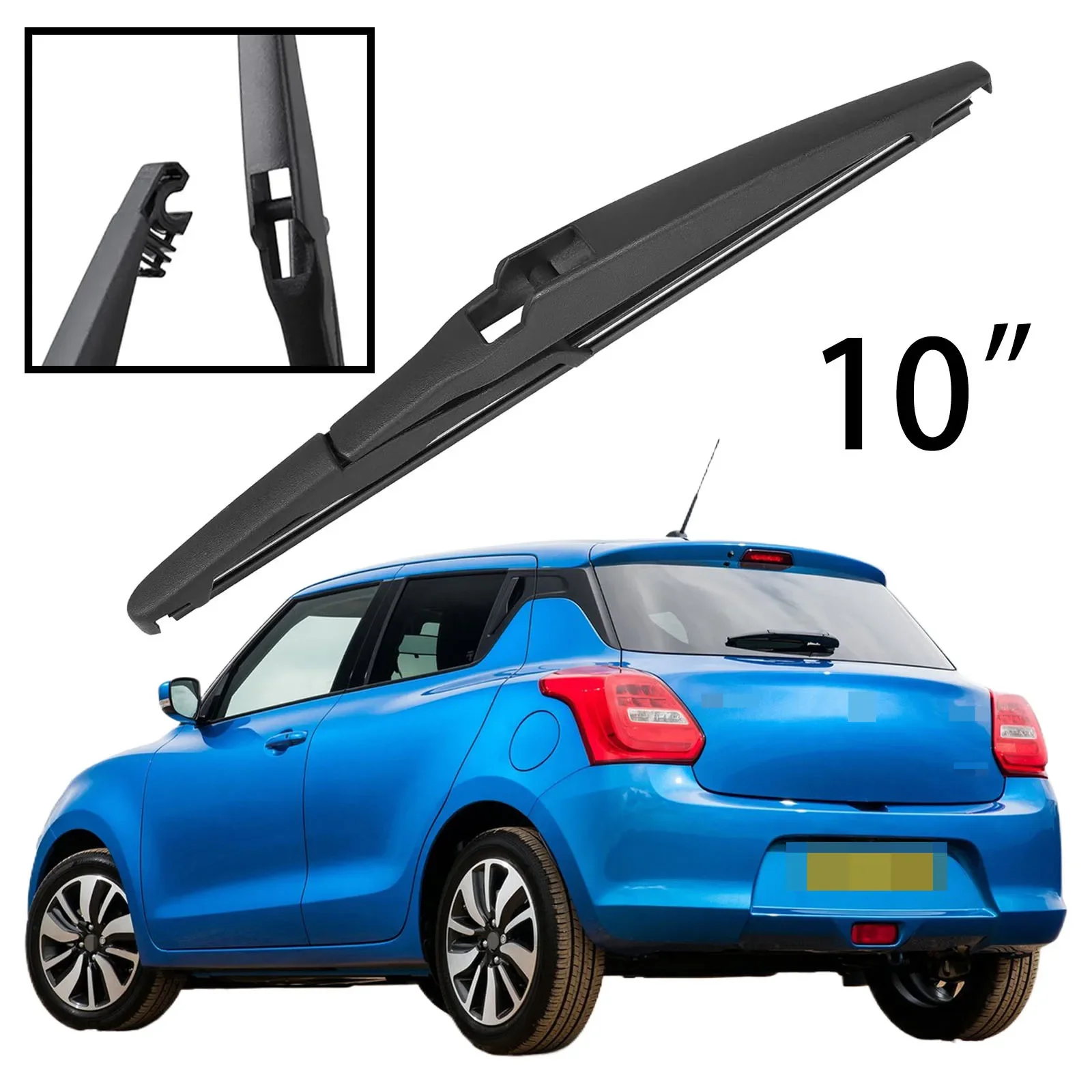 

For Suzuki Swift V (AZ) 2017-2023 Car Accessories 10" Rear Windshield Windscreen Washer Wiper Blade