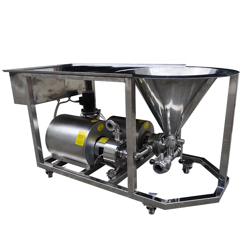 Food Grade Suspension Liquid High Shear Inline Homogenizer Pump with Hopper