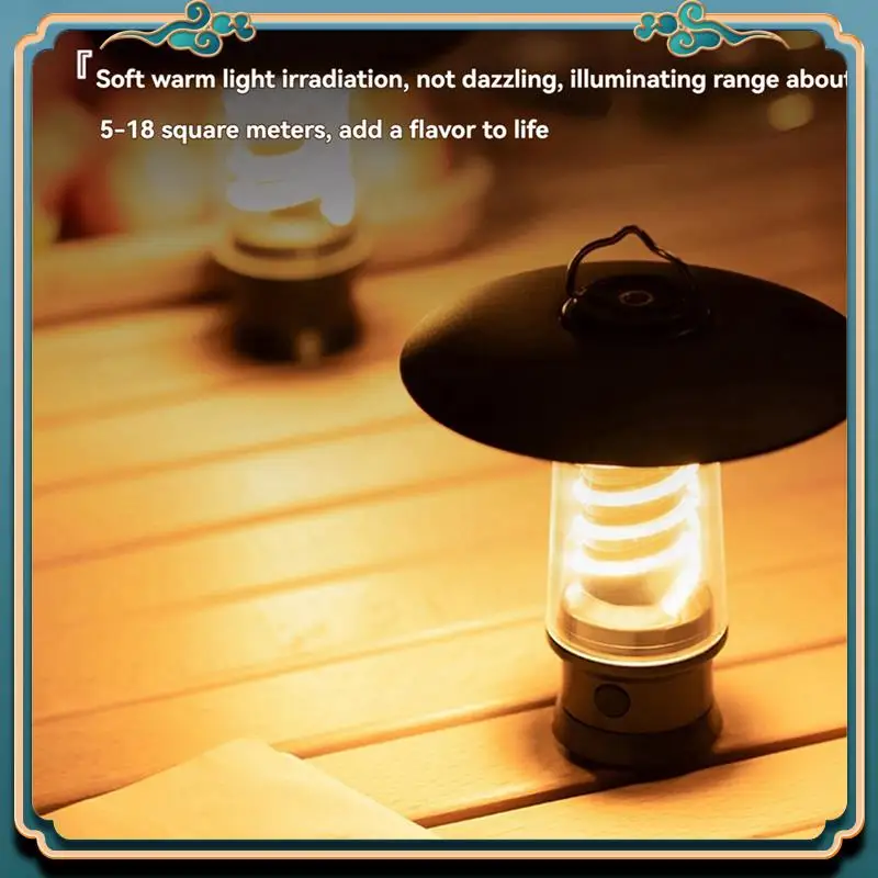 

Latest Camping Lamp Portable Dimmable Waterproof Tent Lantern Lamp Charging Emergency Light Tent Lantern Lamp Outdoor Light