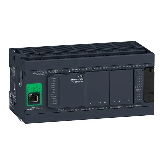 New NewHot Sale 40 IO Ethernet TM241CE40R Good Price Original PLC & PAC Dedicated Controller with High Performance Logic Program