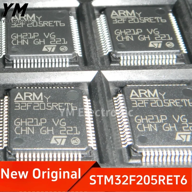 New Original STM32F205RET6 LQFP-64 ARM Cortex-M3 32-bit Microcontroller MCU