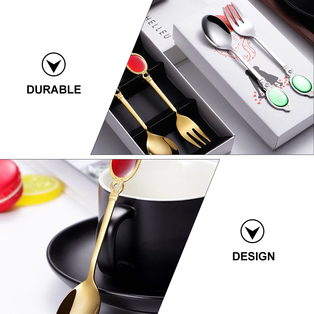 

4pcs Stainless Steel Coffee Stirring Long Handle Mixing Honey Sugar Water Anti-Rust Dessert Spoon Kitchen Scoop