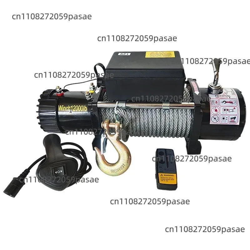 Electric 12V Steel Wire Rope Winch for Off Road Vehicle Trailer Recovery