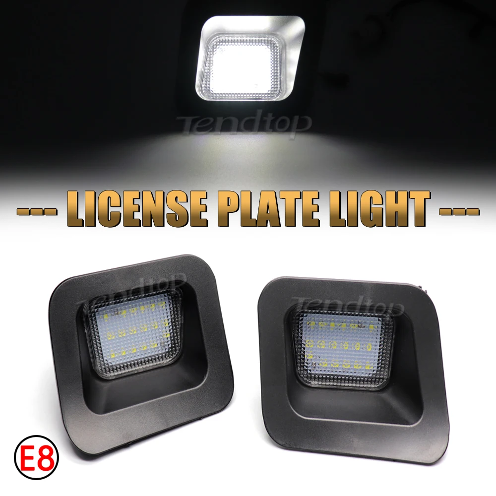 2 peças 6000k número luzes da placa de licença canbus led carro branco 3w para dodge ram 1500 2500 3500 2003-2018