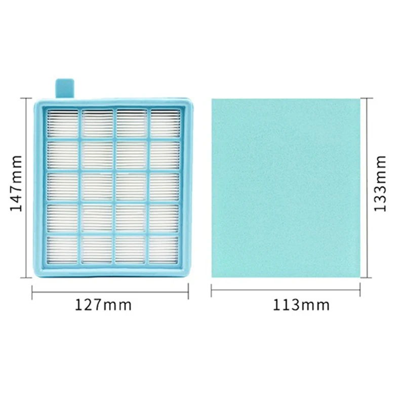 Filter Mesh HEPA FILTER BUFFALO-MISTRAL For  Vacuum Cleaner FC8470 FC8471 FC8472 FC8473 FC8474 FC8476 FC8477