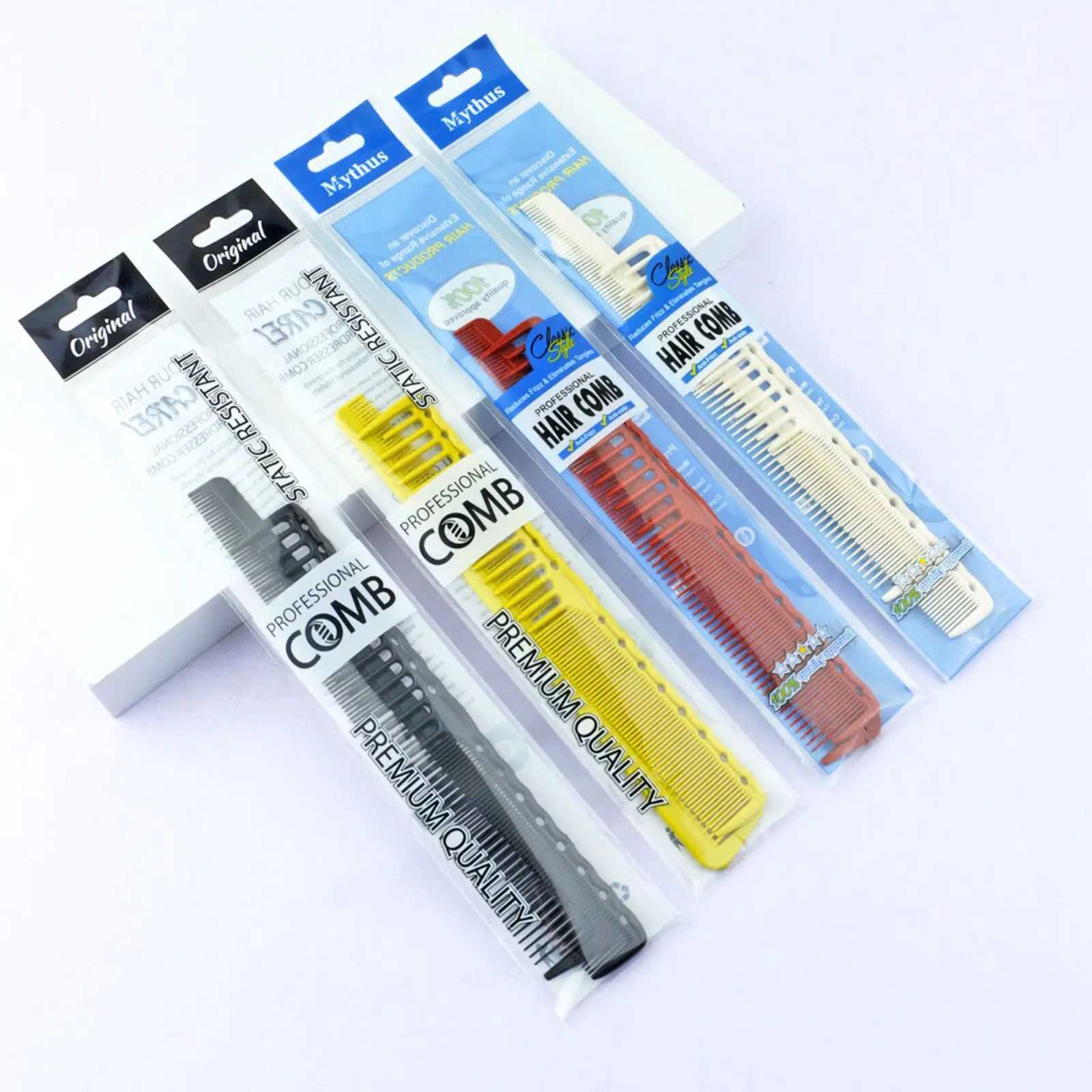 2 قطعة المصمم مدبب تتلاشى مجموعة مشط مقاومة للحرارة النساء السلس أمشاط الشعر الحلاق قص الشعر مشط للرجال صالون أدوات التصميم