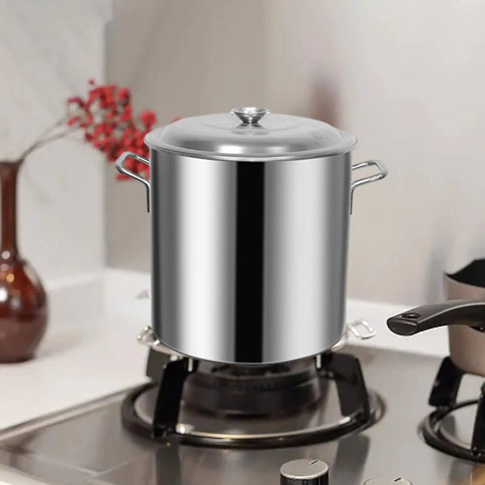 Cater Stew Soup Boiling Pan Composite Bottom Stockpot Oil Bucket Rice Bucket Boiling Multipurpose Cooking Pot for Household