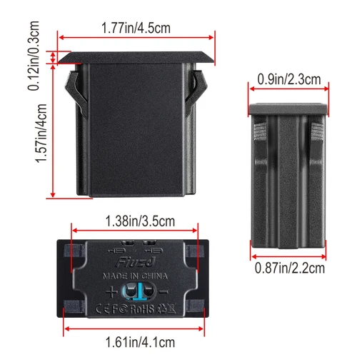 Imagen 2 del producto Toma de corriente USB de 12V y 24V, puerto de USB-C Dual PD de 54W, carga rápida 3,0, toma de cargador USB para accesorios passat b8 b7 b6 b5