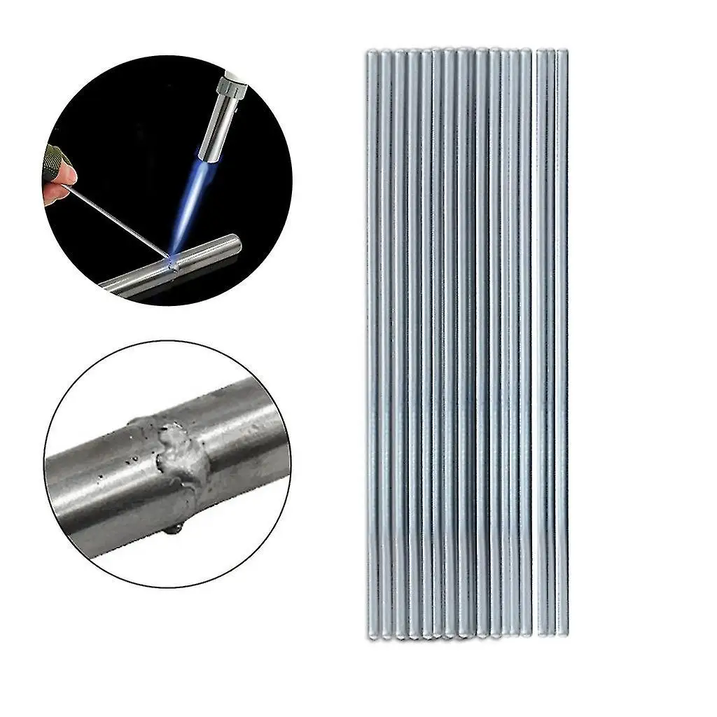 

Silver Aluminum Electrodes 2mm Diameter 500mm Length 4g Weight 10/20/50PCS Low Temperature 647-658 for Welding 1060 1350 3003