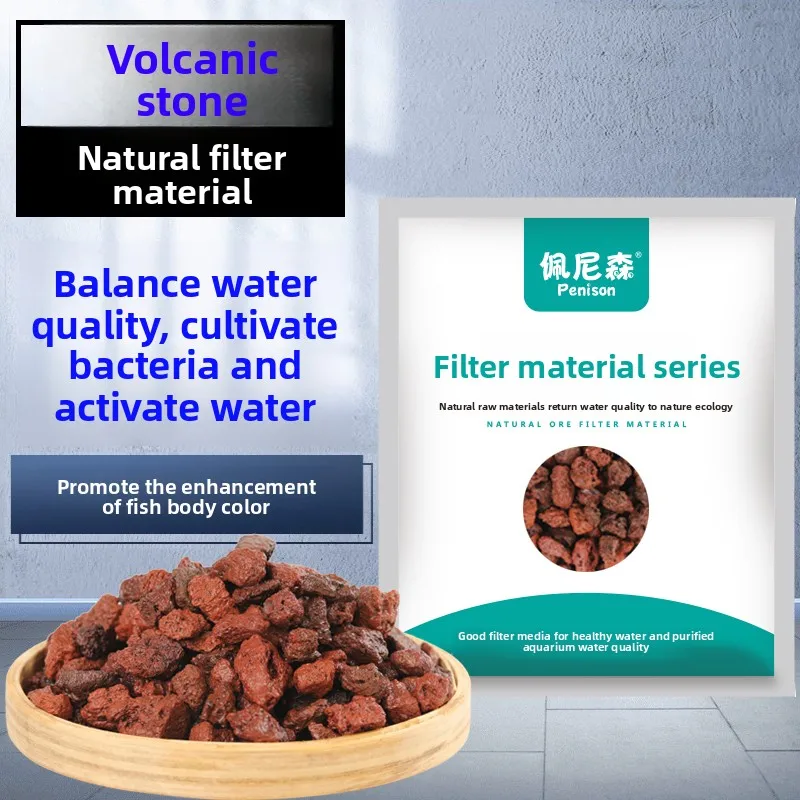 Média filtrant pour aquarium en roche volcanique PENISON, maison pour bactéries nitrifiantes et purification de l'eau, pierre décorative pour aquarium