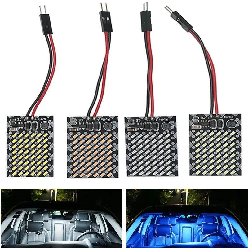 Dc12v-24v 48smd Warm White T10 Ba9s Festoon W5w T4w Led Cartruck Interior Dome Light Interior Reading Panel Map Lamp Bulb