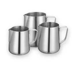 350/580/900ml Milk Creamer Frothing Pitcher Stainless Steel, Coffee Cup Jug Latte Espresso Cappuccino Milk Cup Barista