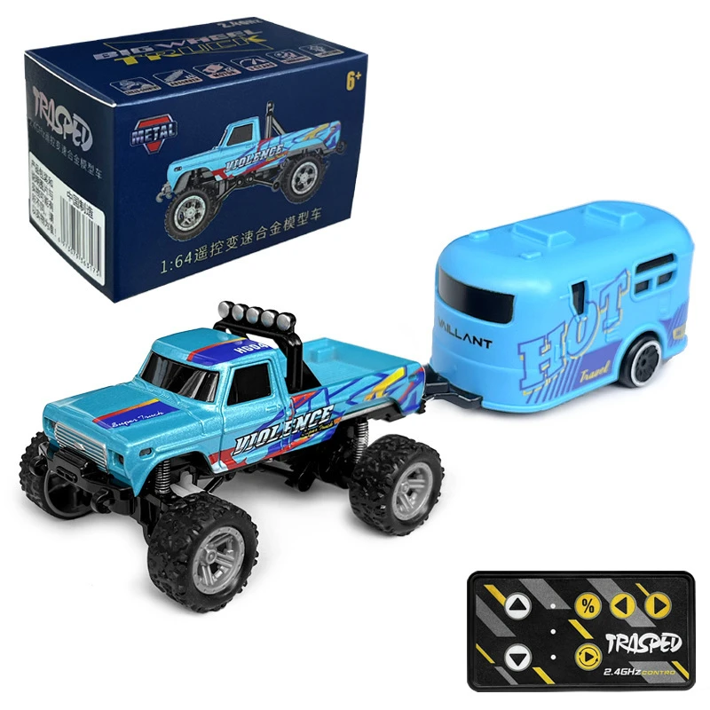 

Remote Control Toy Trailer Shockproof SUV Racing Car Model Kids Boy Mini Electric Alloy Model Gift for Kids