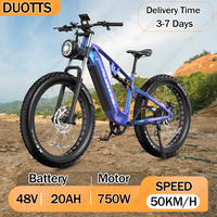 DUOTTS E26 Electric Bicycle 750W Brushless Motor 48V20AH Lithium Battery Mountain Electric Bike 26*4.0-In Fat Tire Aldult E-bike