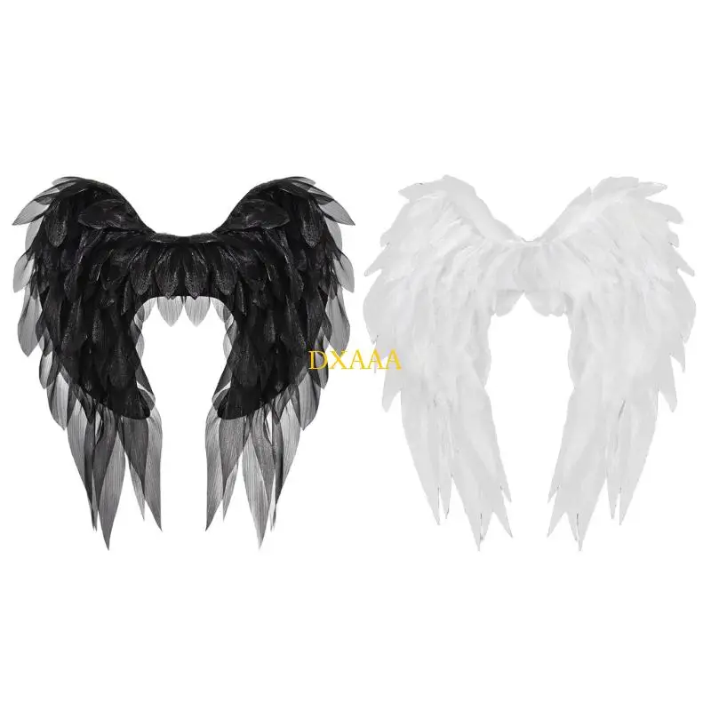 

DXAA Premium Organza Gothic Angel Wing Съемные ремни взрослые театральные театральные представления