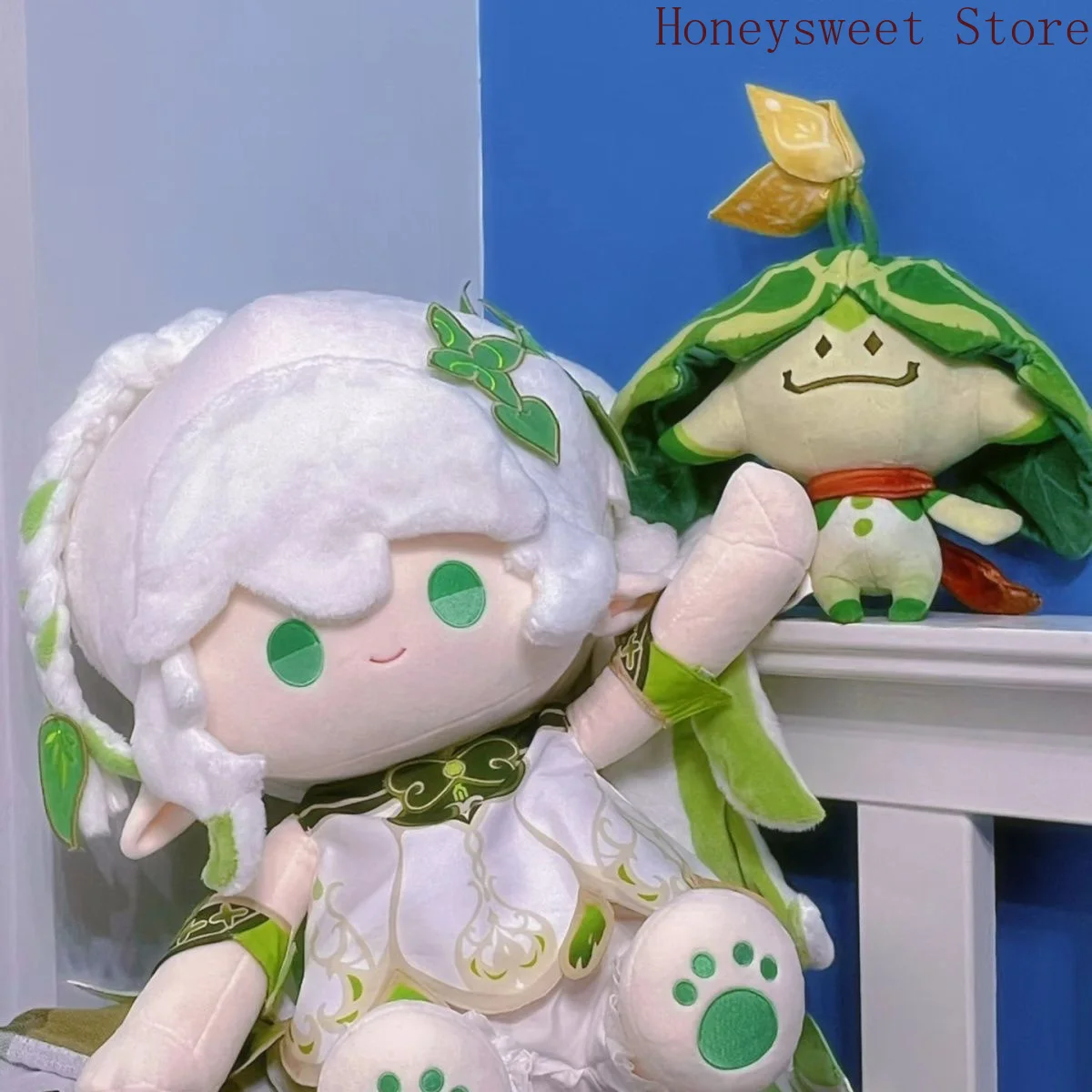 genshin-impact-nahida-anime-sitting-plush-doll-cosplay-dress-up-toy-kawaii-cotton-figure-mascot-ornament-birthday-gift-christmas
