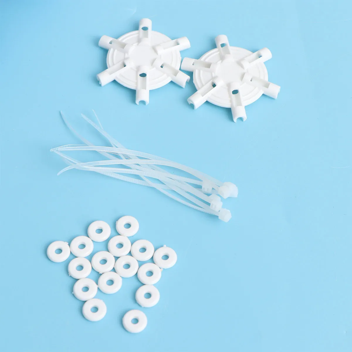 

Набор для тренировок по предотвращению столкновений для радиоуправляемых вертолетов: синие легкие губчатые шары и прочные карбоновые стабилизирующие опоры