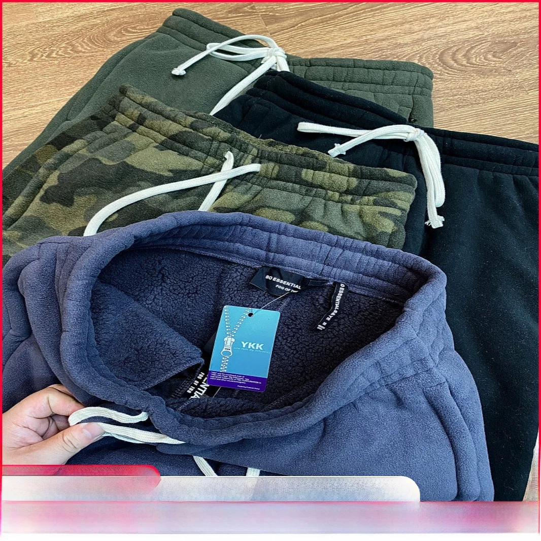 

Thiened Lamb Velvet Winter Sports Casual Sweatpants Men Women Couple Sli Windproof Comfortable Faion Urban Sle