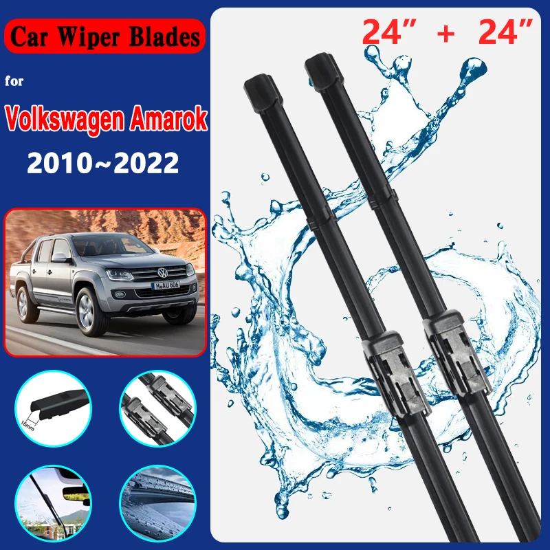 ใบปัดน้ําฝนรถยนต์สําหรับVW Volkswagen Amarok 2010 ~ 2022 2021 กระจกด้านหน้าPremium Beamใบมีดใบปัดน้ําฝนแปรงใบมีดอุปกรณ์เสริม